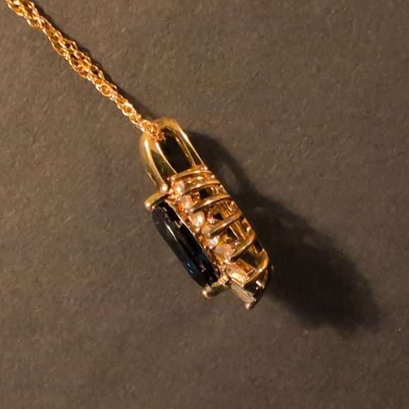 Sapphire Pendant Necklace - Picture 12 of 15